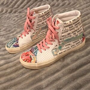 Vans Custom Leather and Canvas High Tops